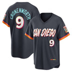 San Diego Padres #9 Jake Cronenworth Obsidian Jereymy 2026 City Connect Stadium Jersey