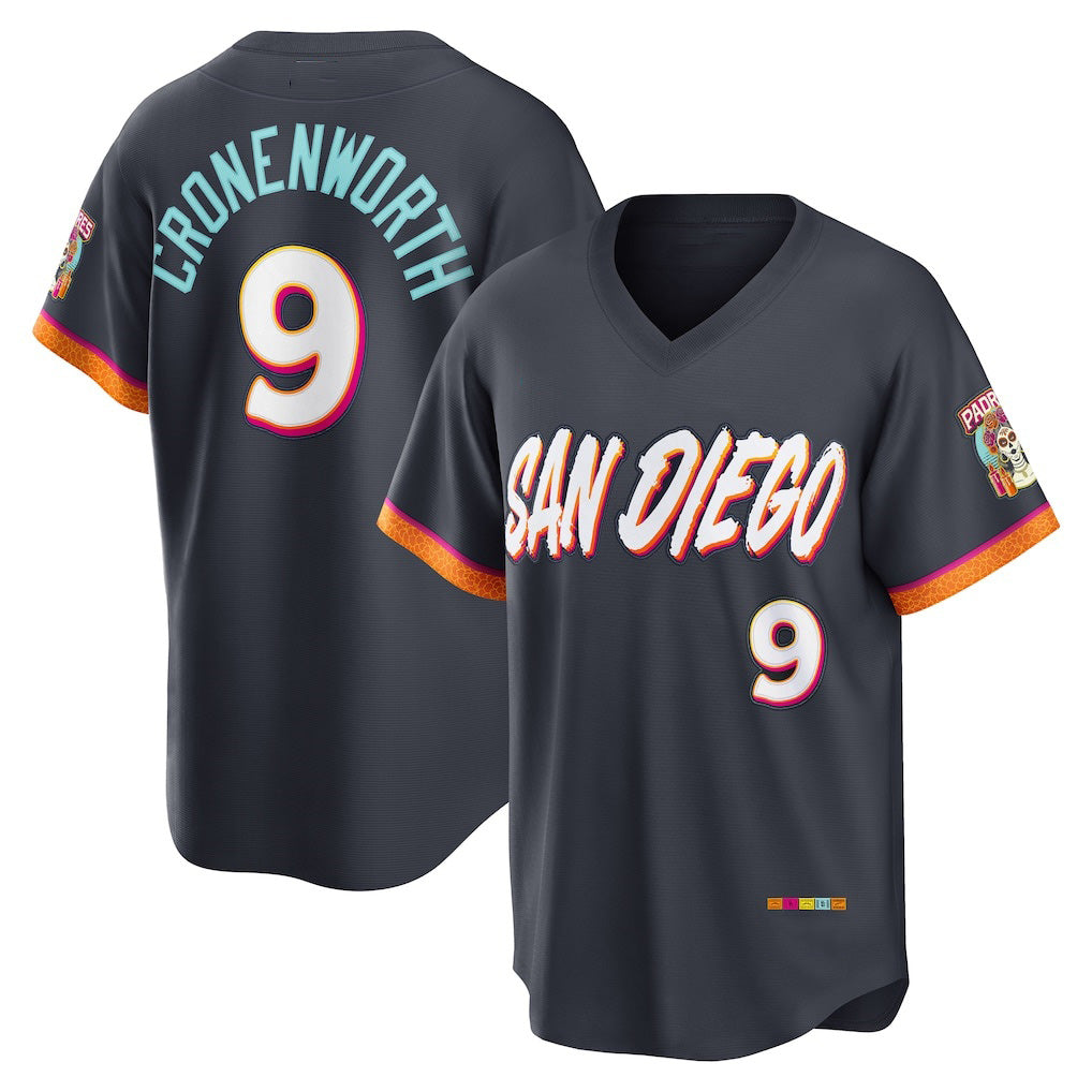San Diego Padres #9 Jake Cronenworth Obsidian Jereymy 2026 City Connect Stadium Jersey