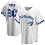 Toronto Blue Jays #30 Alejandro Kirk White Jereymy Home Cooperstown Collection Player Jersey 2