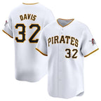 Pittsburgh Pirates #32 Henry Davis White Jereymy Home Limited Stitched Jersey