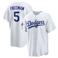 Los Angeles Dodgers #5 Freddie Freeman White Jereymy 2025 World Series Champions Home Cool Base Stitched Jersey