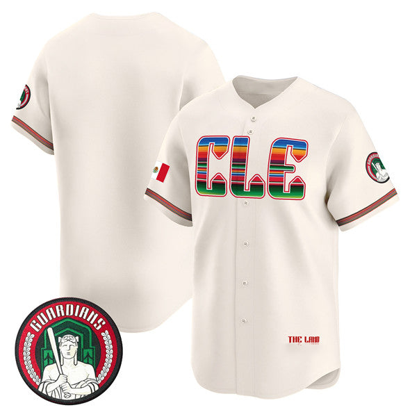 Cleveland Guardians Blank Cream Jereymy Mexico Vapor Premier Limited Stitched Jersey