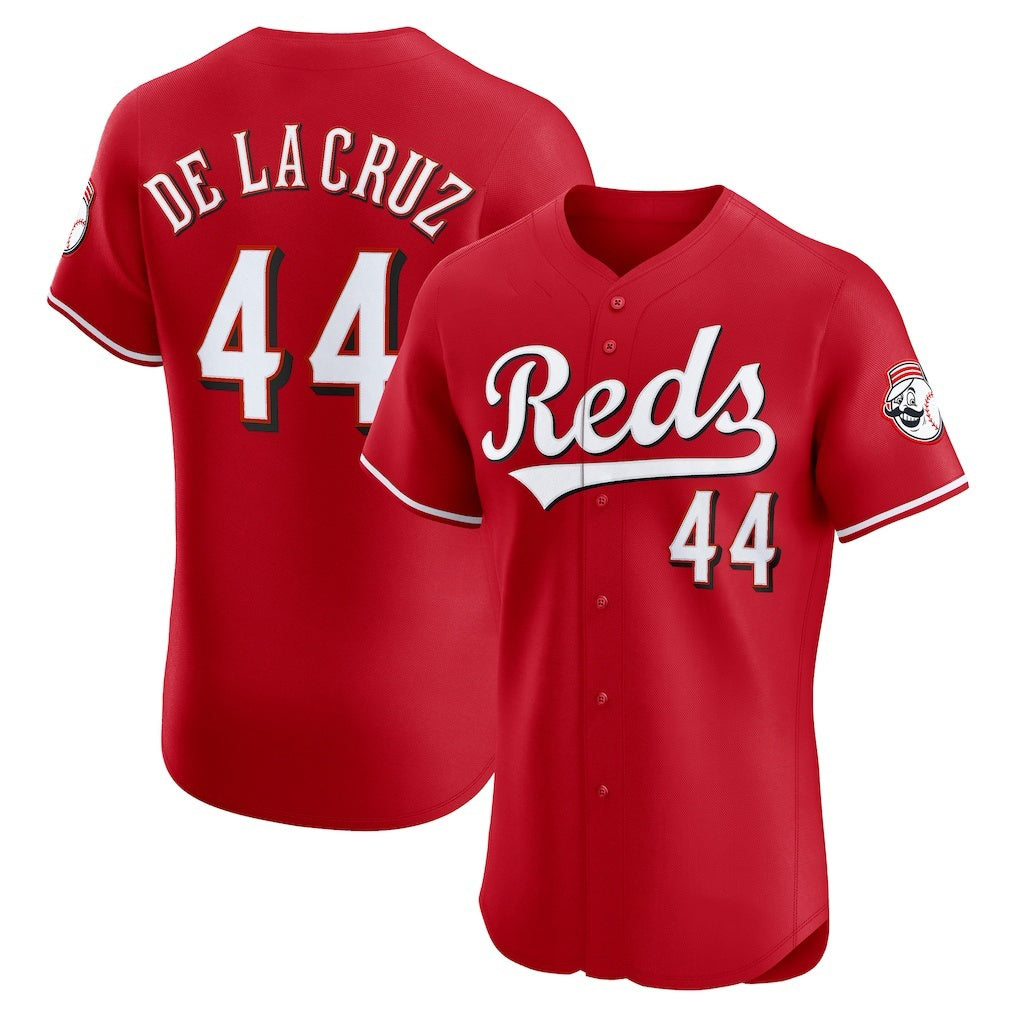 Cincinnati Reds #44 Elly De La Cruz Red Jereymy Alternate Elite Jersey