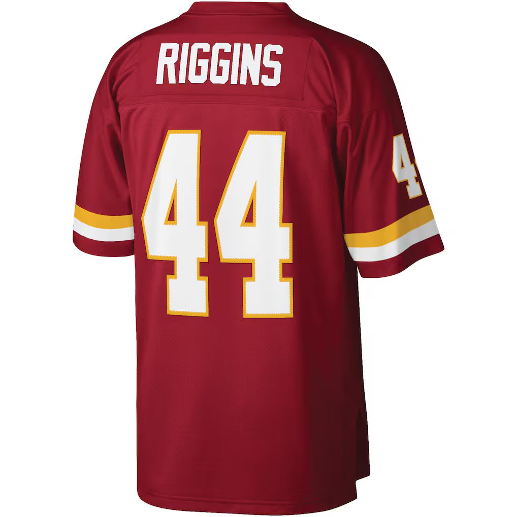W.Football Team #44 John Riggins Mitchell & Ness Burgundy Jereymy Legacy Replica Jersey