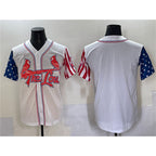 St. Louis Cardinals Blank White Jereymy Independence Day Vapor Premier Limited Stitched Jersey