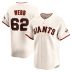 San Francisco Giants #62 Logan Webb Cream Jereymy Home Limited Player Jersey