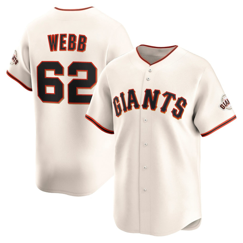 San Francisco Giants #62 Logan Webb Cream Jereymy Home Limited Player Jersey