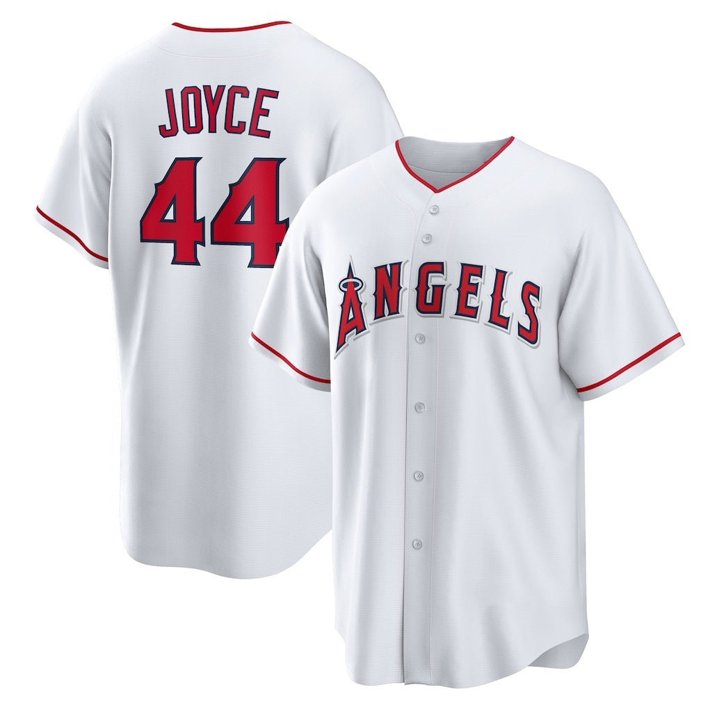Los Angeles Angels #44 Ben Joyce White Jereymy Home Replica Jersey