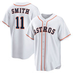 Houston Astros #11 Cam Smith White Jereymy Home Replica Jersey