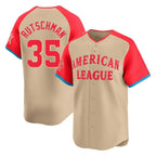 Baltimore Orioles #35 Adley Rutschman Player Cream Jereymy American League All-Star Limited Home Game Stitched Jerseys