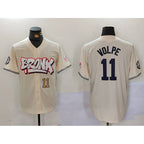New York Yankees #11 Anthony Volpe Cream Jereymy Limited Stitched Jerseys