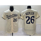 Minnesota Twins #26 Max Kepler Cream Jereymy Flex Base Stitched Jersey