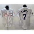 New York Yankees #7 Mickey Mantle White Jereymy Bronx Graffiti Vapor Limited Stitched Jersey