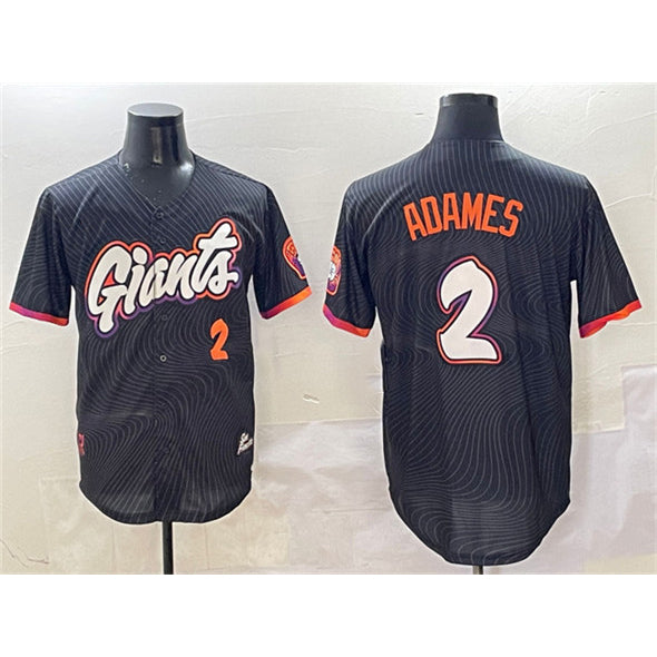San Francisco Giants #2 Willy Adames Anthracite Jereymy 2025 City Connect Limited Stitched Jersey