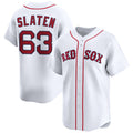 Boston Red Sox #63 Justin Slaten White Jereymy 2025 Home Limited Stitched Jersey