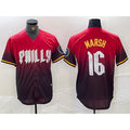Philadelphia Phillies #16 Brandon Marsh Red Jereymy 2024 City Cool Base Jersey