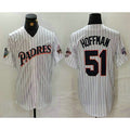 San Diego Padres #51 Trevor Hoffman White Jereymy Pinstripe Jersey