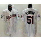 San Diego Padres #51 Trevor Hoffman White Jereymy Pinstripe Jersey