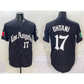 Los Angeles Dodgers #17 Shohei Ohtani Black Jereymy Mexico 2025 LA Gothic Style With Fernando Patch Vapor Premier Limited Stitched Jersey