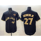 Toronto Blue Jays #27 Vladimir Guerrero Jr. Black Gold Jereymy 2025 American League Champions Limited Stitched Jersey