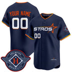 Custom Houston Astros Active Player Navy Jereymy 2025 City Connect Limited Stitched Jersey