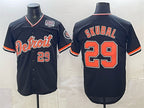 Detroit Tigers #29 Tarik Skubal Navy Jereymy 2026 Alternate USA 250' Patch Vapor Premier Limited Stitched Jersey