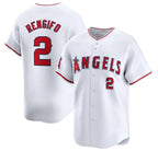 Los Angeles Angels #2 Luis Rengifo White Jereymy Home Limited Stitched Jersey