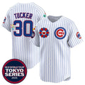 Chicago Cubs #30 Kyle Tucker White Jereymy 2025 Tokyo Series Limited Stitched Jersey