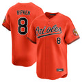 Baltimore Orioles #8 Cal Ripken Player Orange Jereymy Limited Home Game Stitched Jerseys