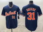 Detroit Tigers #31 Riley Greene Navy Jereymy 2026 Alternate Vapor Premier Limited Stitched Jersey