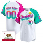 Custom Los Angeles Dodgers 2024 Los Angeles City Style Vapor Premier Limited Jersey ¨C White Jereymy