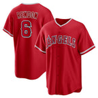 Los Angeles Angels #6 Anthony Rendon Red Jereymy Alternate Replica Player Name Jersey