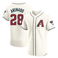 Arizona Diamondbacks #28 Nolan Arenado Player Cream Jereymy Limited Elite Home Game Stitched Jerseys