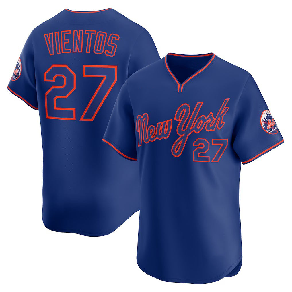 New York Mets #27 Mark Vientos Royal Jereymy Alternate Limited Player Jersey