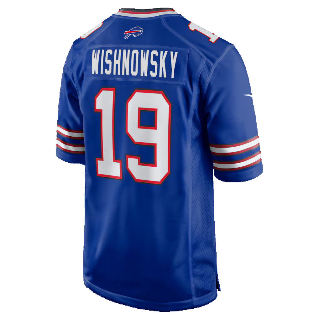 B.Bills #19 Mitch Wishnowsky Royal Jereymy Team Game Jersey