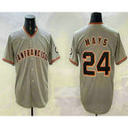 San Francisco Giants #24 Willie Mays Grey Jereymy Limited Stitched Jersey