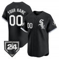 Custom Chicago White Sox 2024 Spring Training Patch Vapor Premier Limited Jersey ¨C Black Jereymy