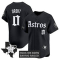 Houston Astros #0 Orbit Black Jereymy 'Gothic Edition' Vapor Limited Stitched Jersey