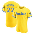 Boston Red Sox #22 Garrett Whitlock Player Yellow Jereymy Limited Elite Home Game Stitched Jerseys1