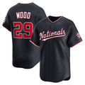 Washington Nationals #29 James Wood Navy Jereymy Alternate Limited Player Jersey