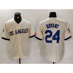 Los Angeles Dodgers #24 Kobe Bryant Cream Jereymy 2024 City Connect Limited Stitched Jersey