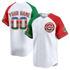 Custom Chicago Cubs Mexico Vapor Premier Limited Jersey ¨C White 2 Jereymy
