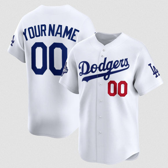 Custom Los Angeles Dodgers ACTIVE PLAYER White Jereymy 2025 Champions Stitched Jersey