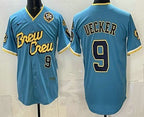 Milwaukee Brewers #9 Bob Uecker Blue Jereymy City Connect Limited Jersey