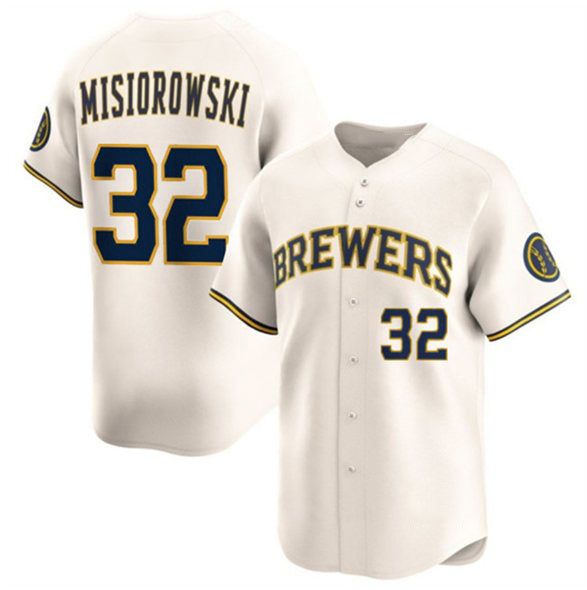 Milwaukee Brewers #32 Jacob Misiorowski Cream Jereymy 2025 Limited Stitched Jersey