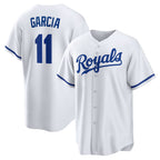 Kansas City Royals #11 Maikel Garcia White Jereymy Home Replica Jersey