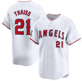 Los Angeles Angels #21 Matt Thaisse White Jereymy Home Limited Stitched Jersey
