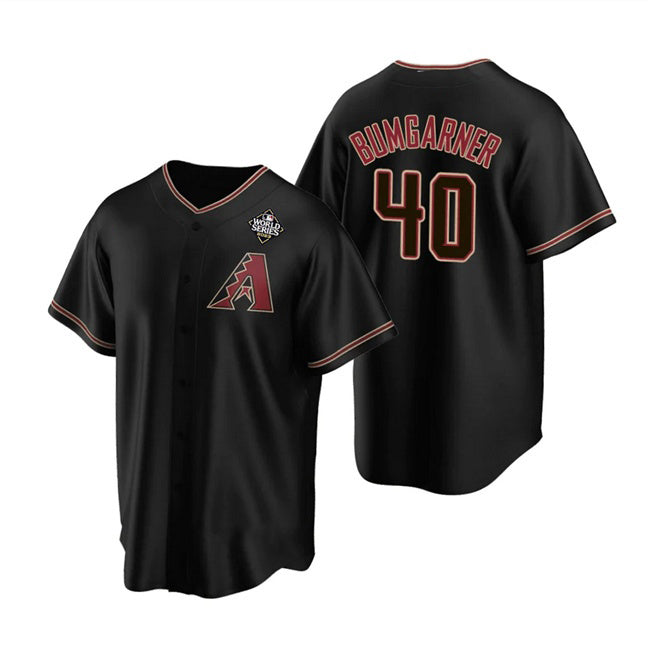 Arizona Diamondbacks #40 Madison Bumgarner Black Jereymy 2023 World Series Cool Base Stitched Jersey