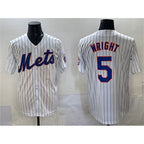 New York Mets #5 David Wright White Jereymy Stitched Jersey