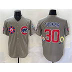 Chicago Cubs #30 Kyle Tucker Gray Jereymy 2025 Tokyo Series Limited Stitched Jersey